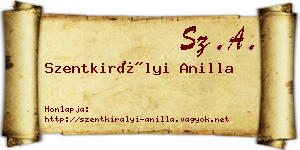 Szentkirályi Anilla névjegykártya